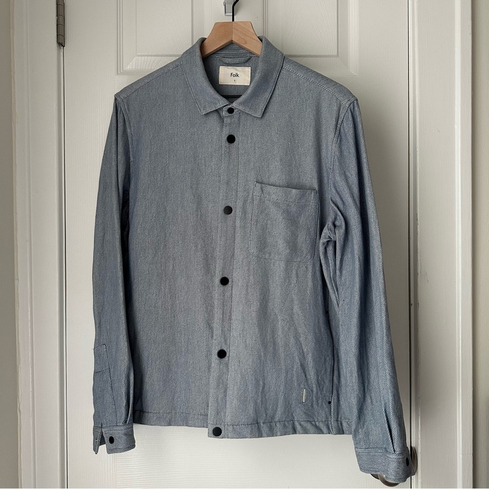 Folk Light Blue “Orb” Shirt Jacket